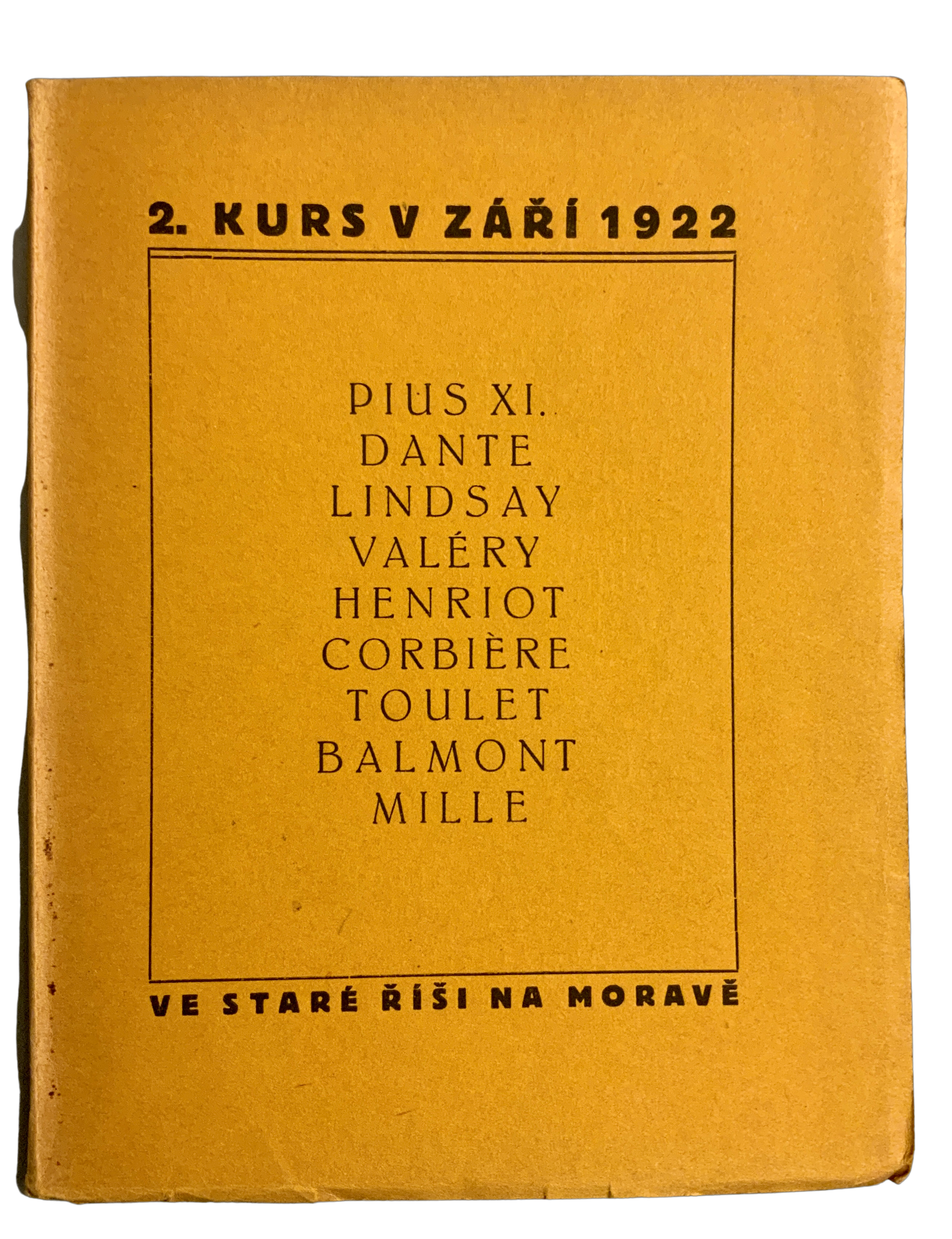 2. kurs v září 1922