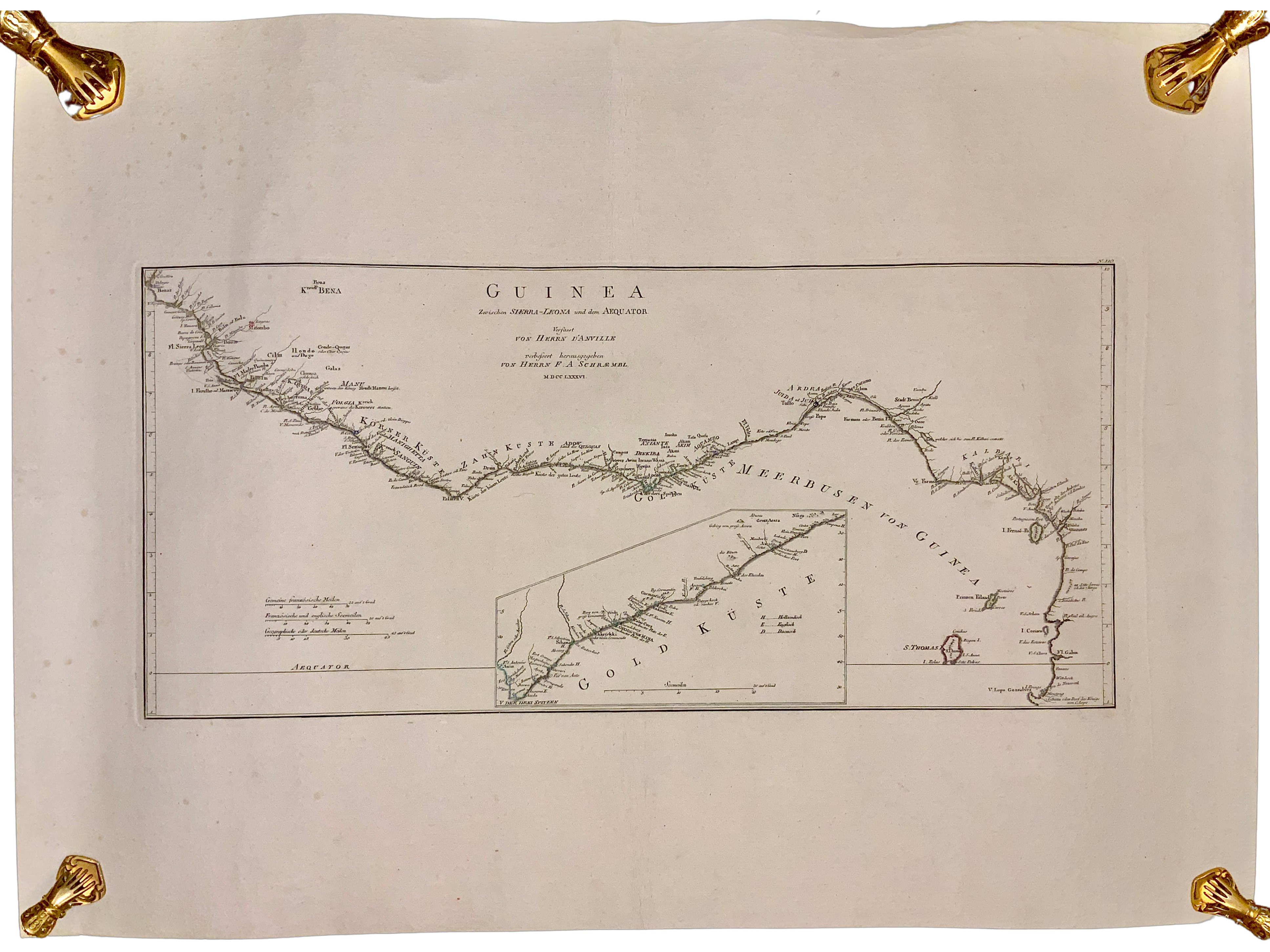 Guinea Zwischen Sierra-Leona und dem Aequator