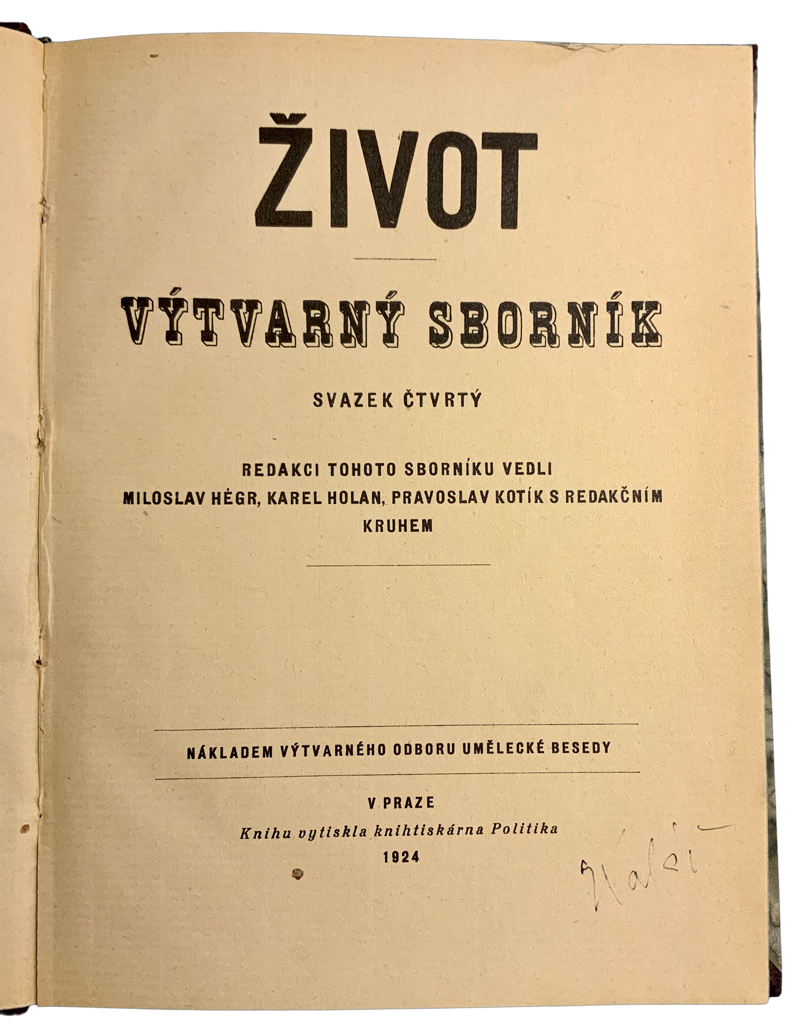 Život - Výtvarný sborník. Zv. 4