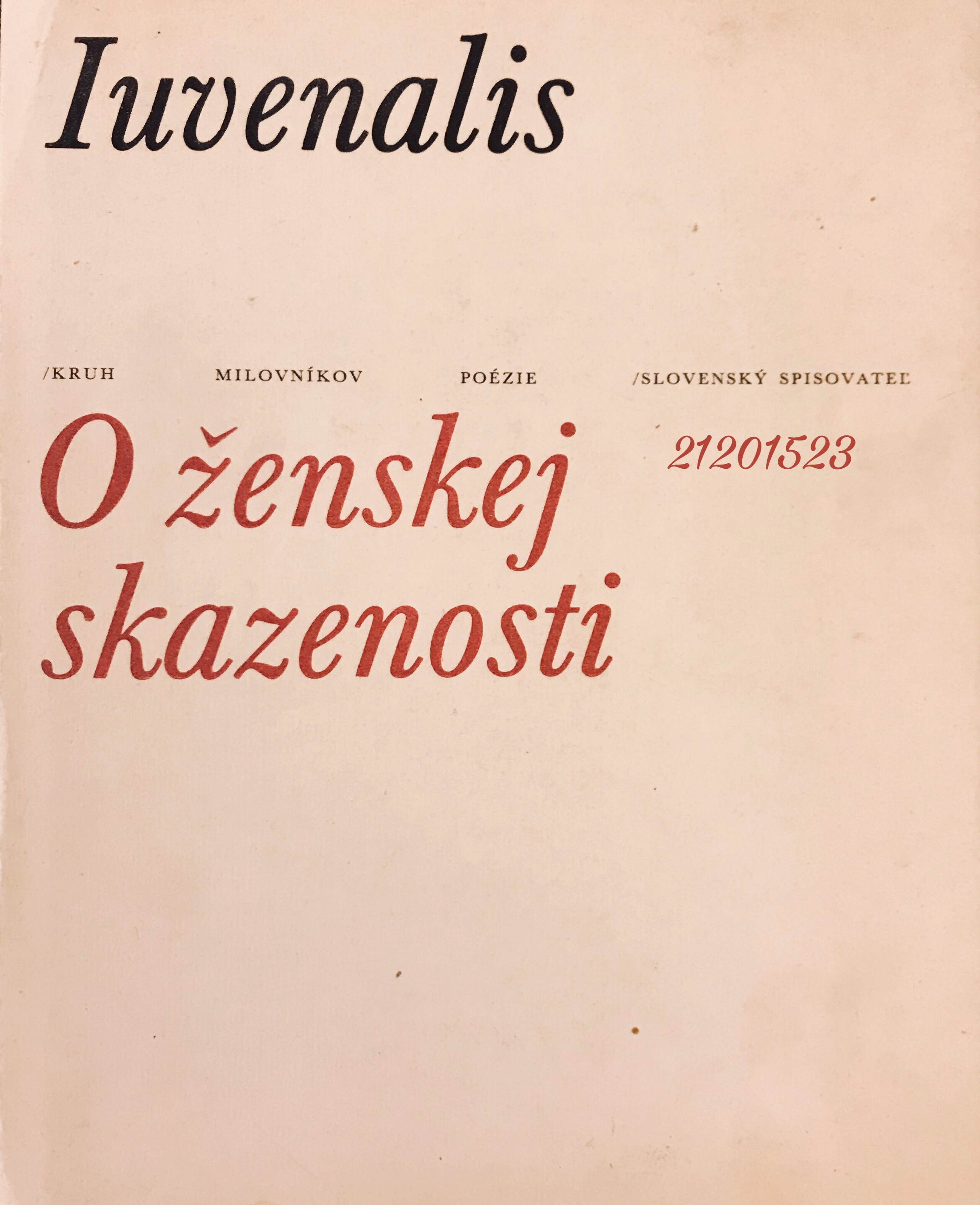 O ženskej skazenosti - ILU Albín Brunovský