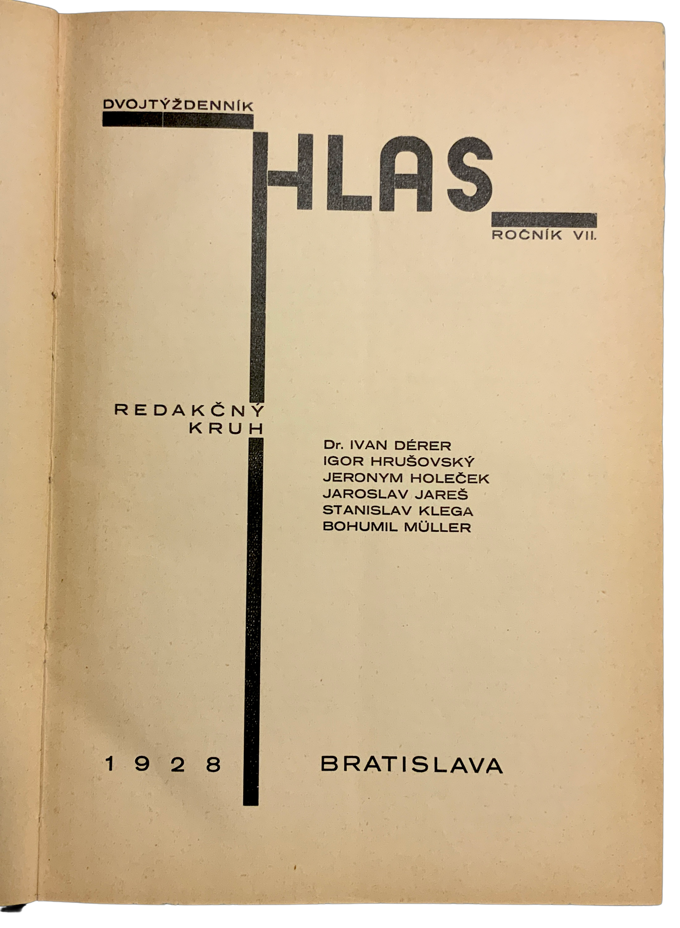 Dvojtýždenník HLAS. Roč. VII