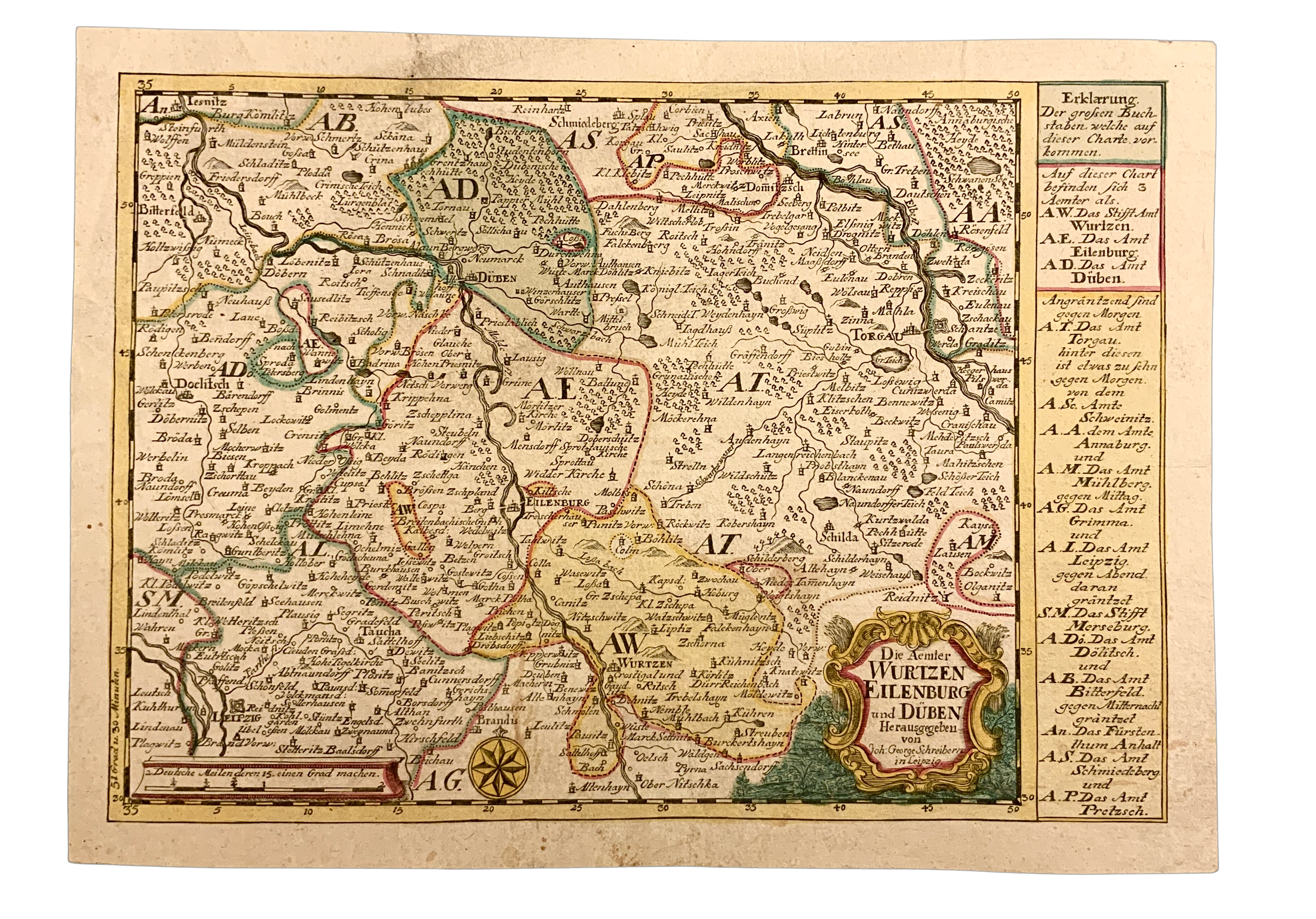 WURTZEN, EILENBURG, DÜBEN  - Die Aemter Wurtzen Eilenburg und Düben 