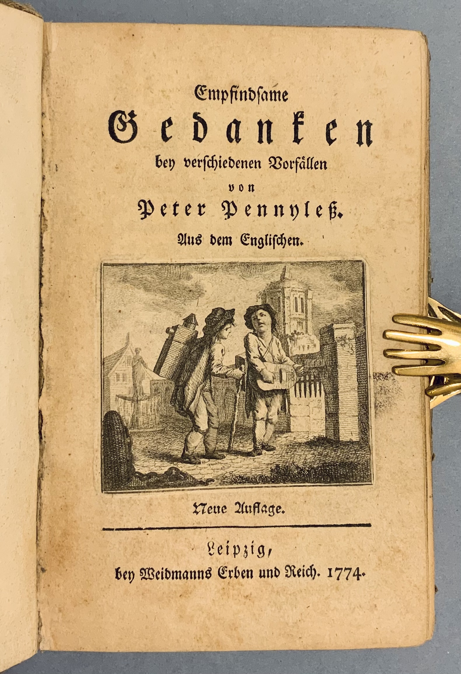 Empfindsame Gedanken bey verschiedenen Vorfällen