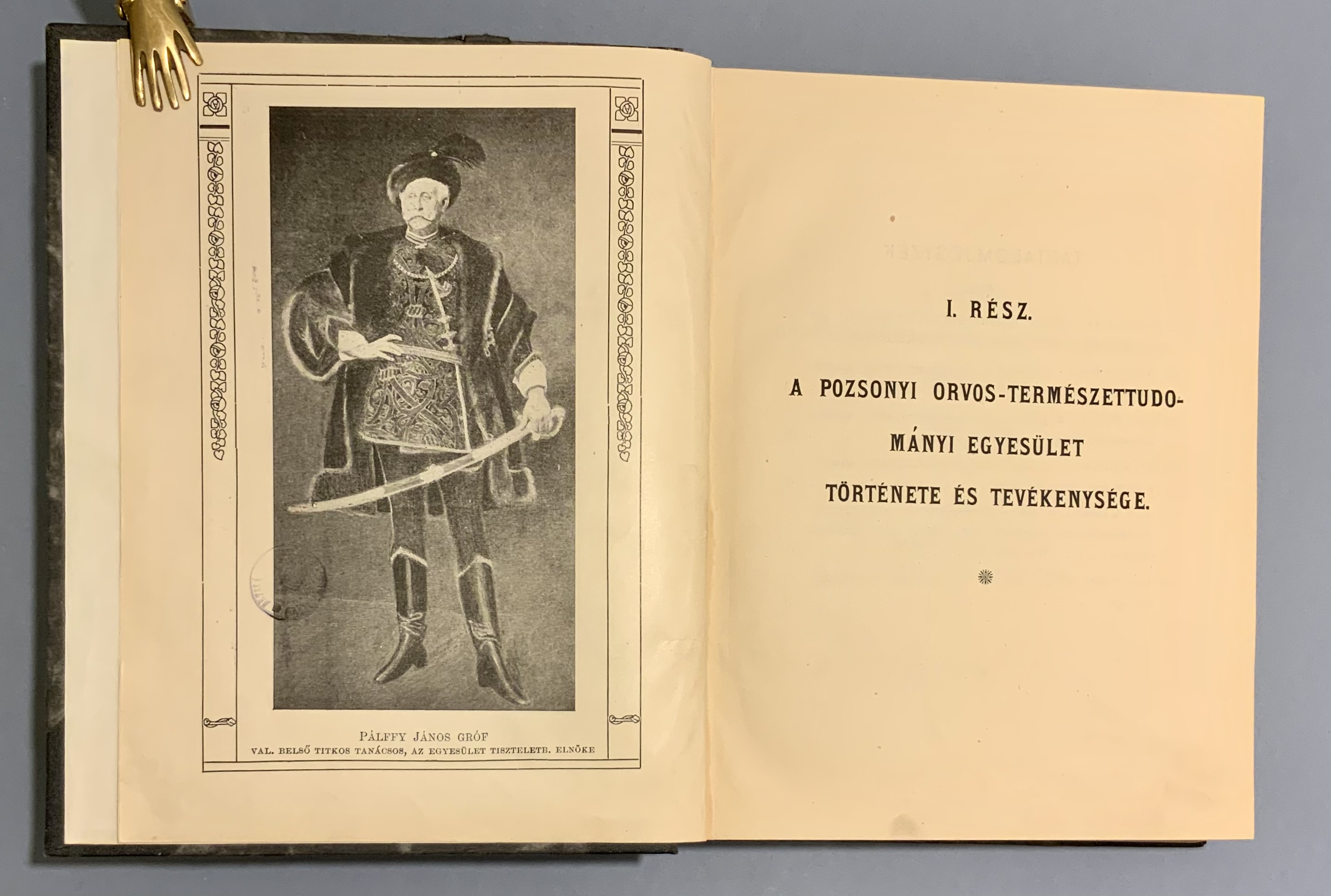 A Pozsonyi orvos - természettudományi egyesület története és tevékenysége 1856 - 1906. I.-II. komplet, 2 in 1