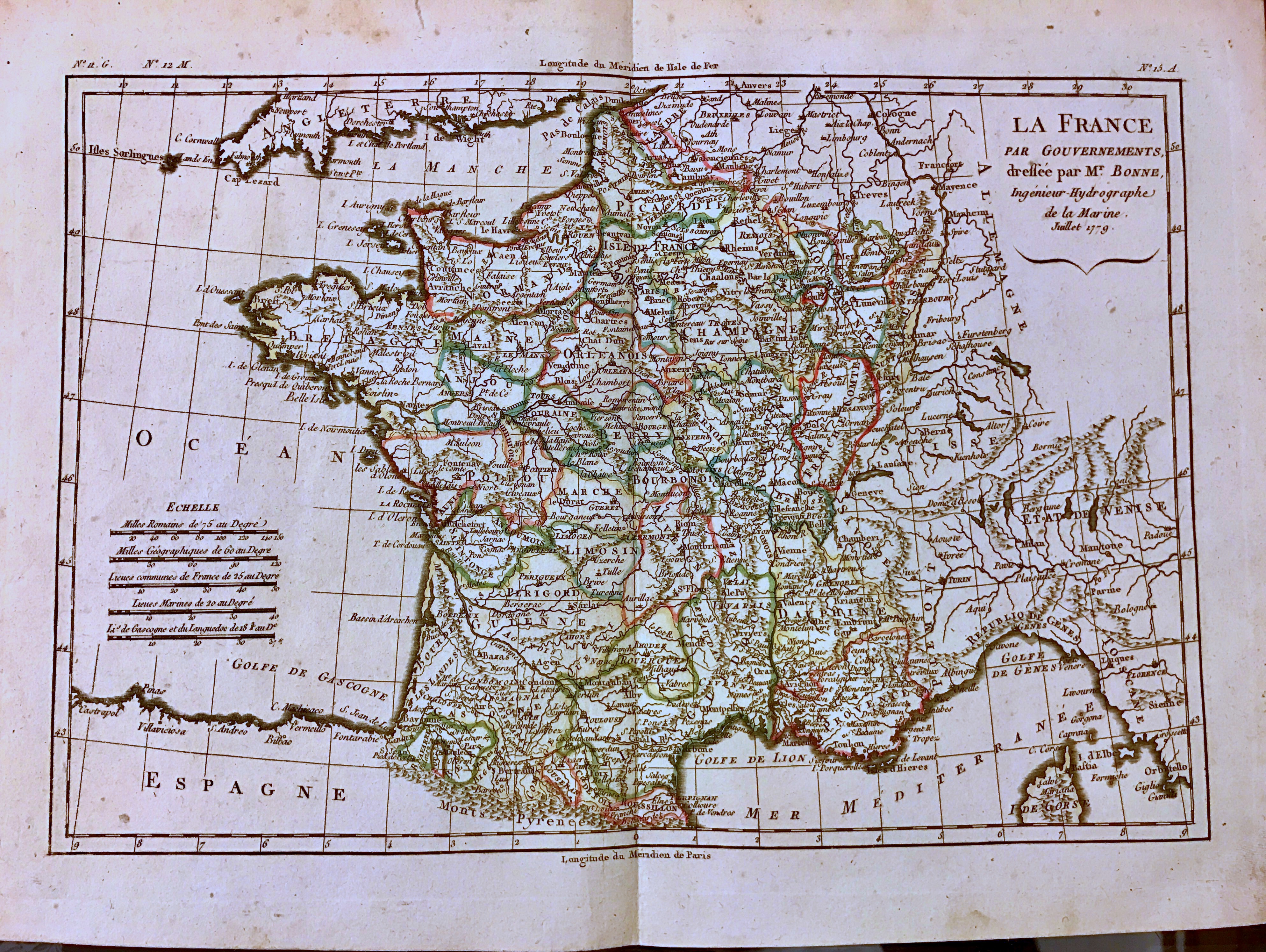 La France par Gouvernements 1779