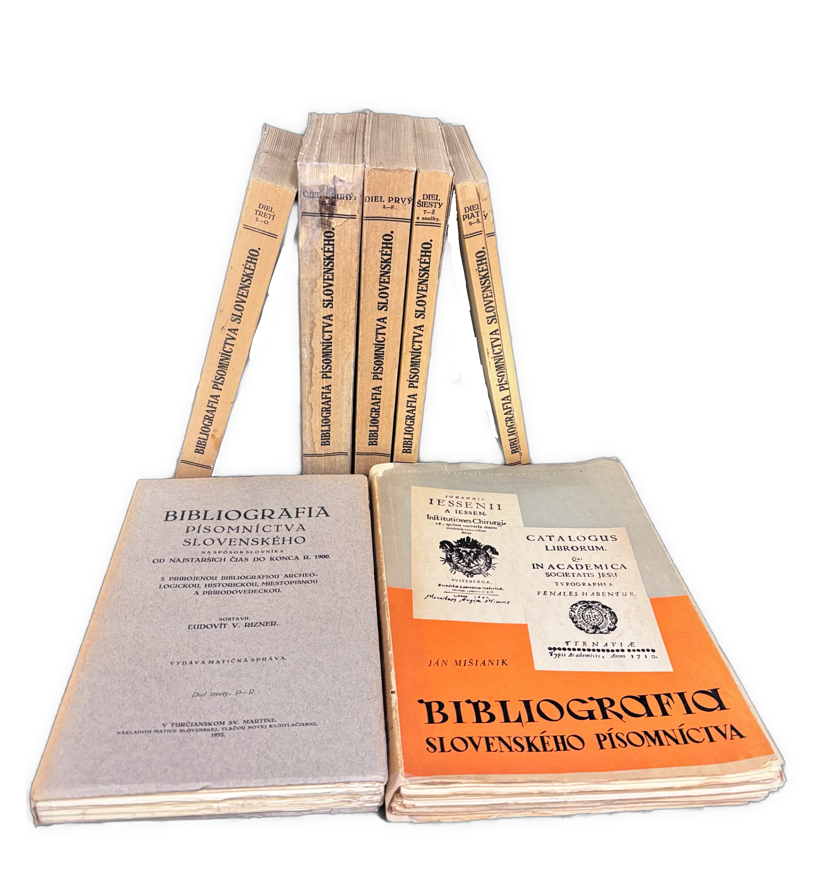 Bibliografia písomníctva slovenského na spôsob slovníka od najstarších čias do konca r. 1900  I.-VI. zväzok + Mišianikove Doplnky - 1. VYDANIA