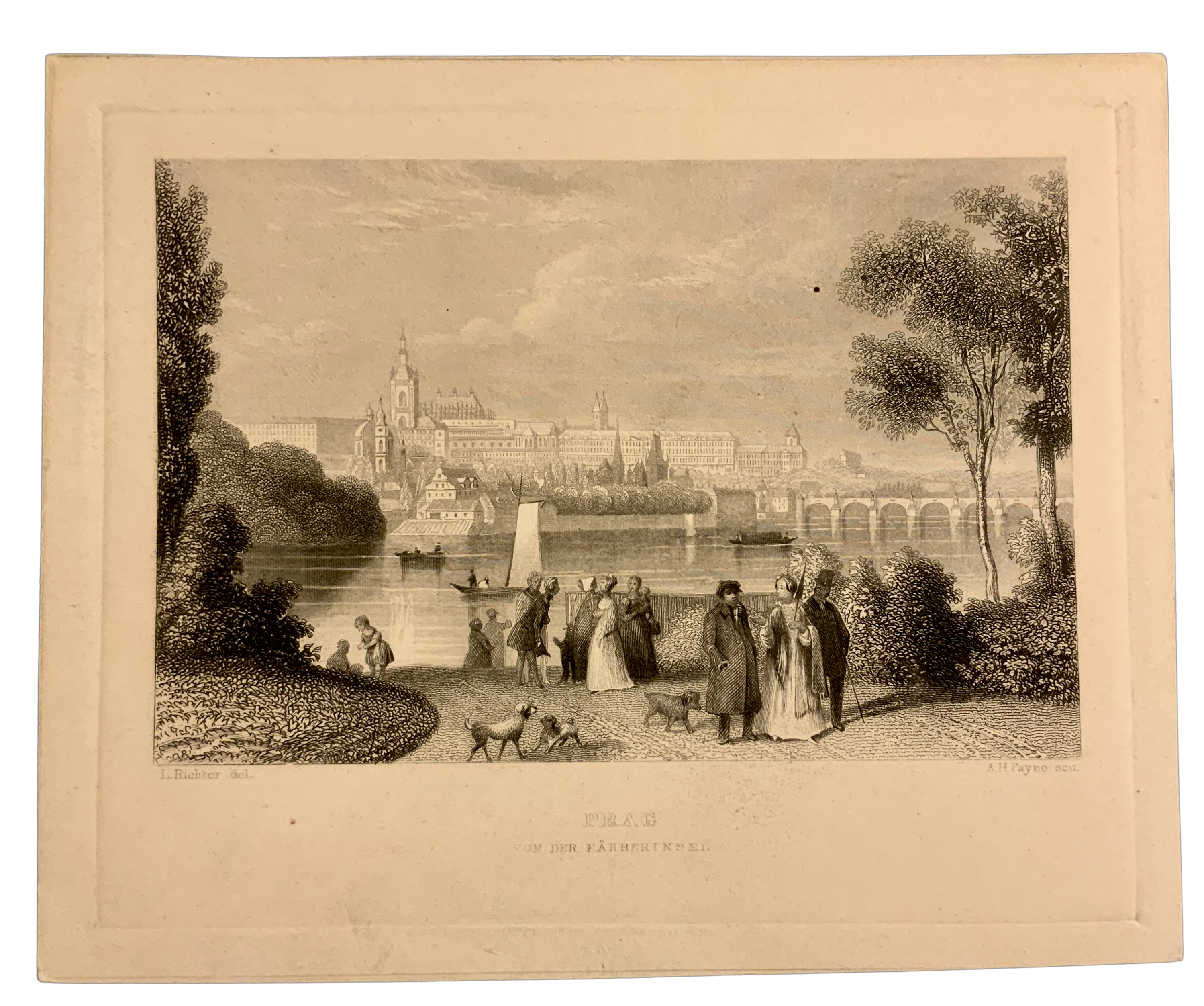 ČESKO - PRAHA - Prag von der Färberinsel