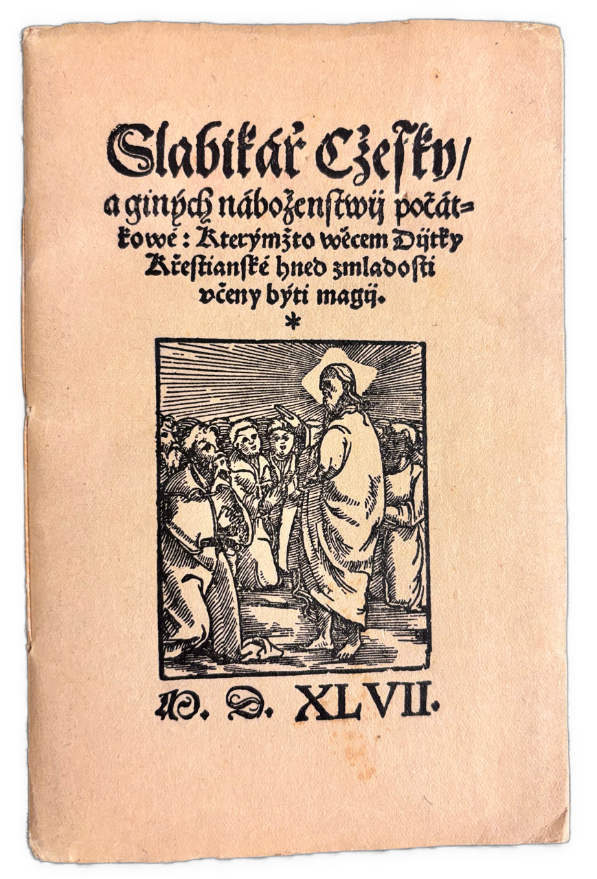Slabikář Cžeský - faksimile šlabikára z r. 1547