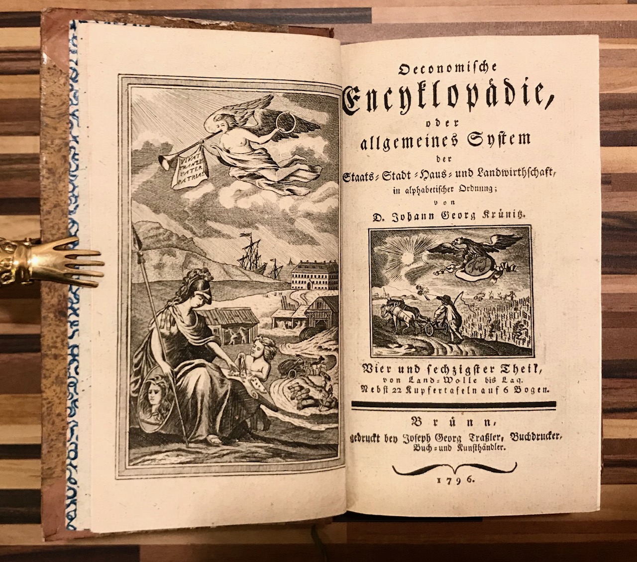 Oeconomische Encyklopädie, oder allgemeines System der Staats - Stadt - Haus - und Landwirthschaft. Bd. 64. Von Landwolle bis Lag.