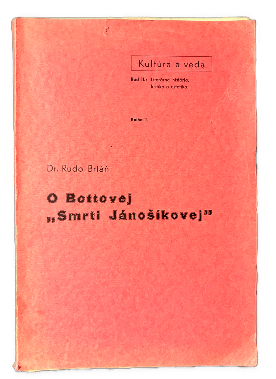 O Bottovej "Smrti Jánošíkovej"