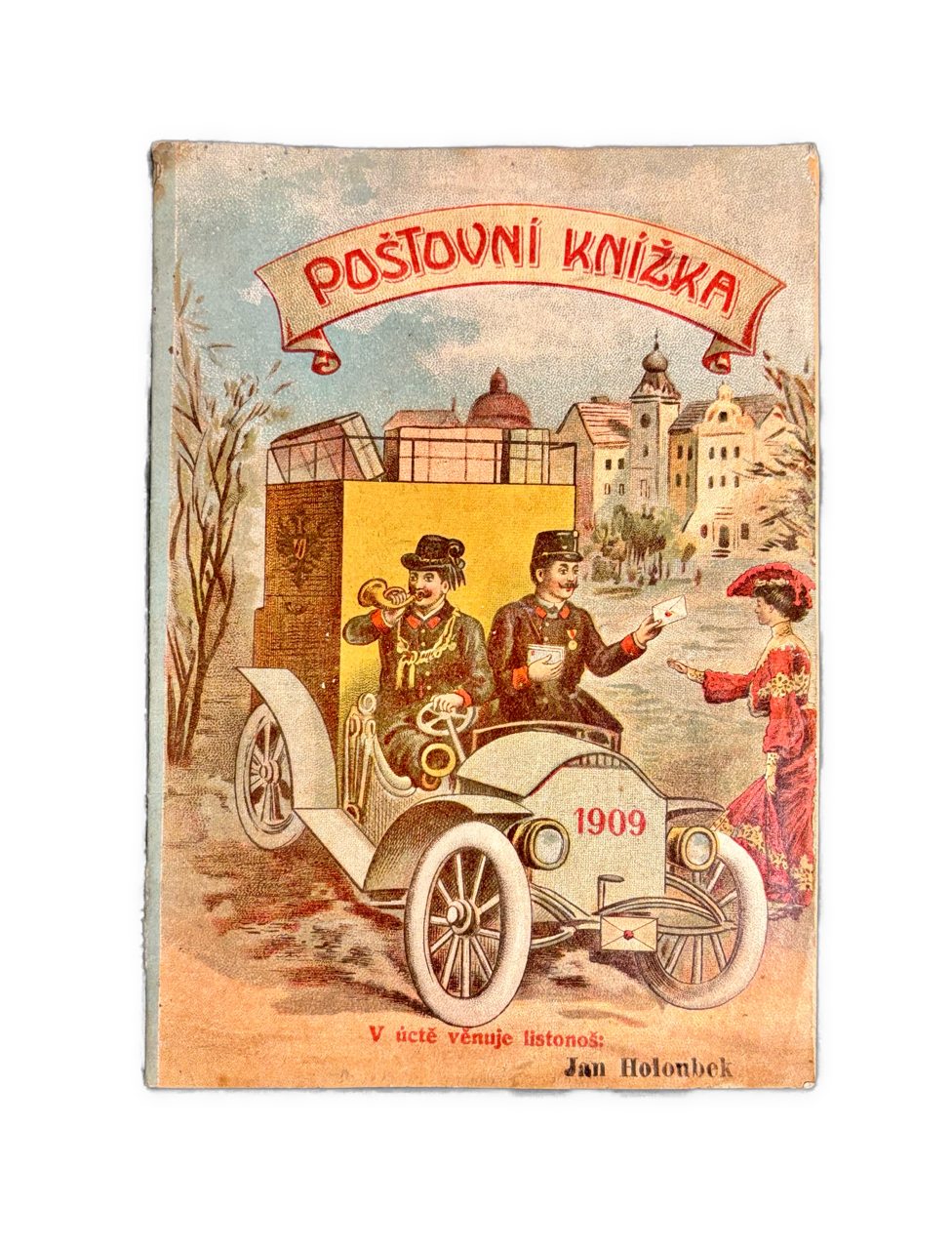 Poštovní knížka na rok 1909