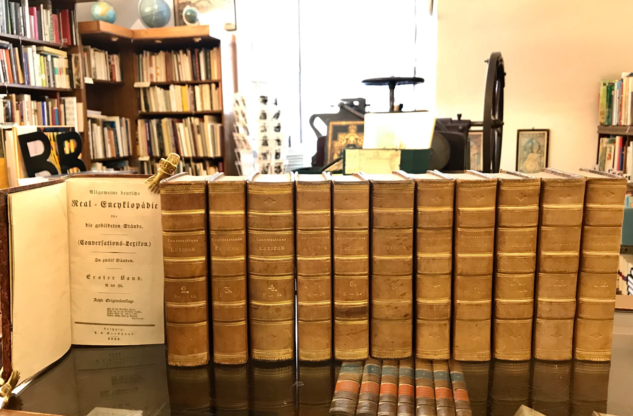 Allgemeine deutsche Real-Enzyklopädie für die gebildeten Stände (Conversations-Lexikon). Brockhaus. 12 zväzkov (komplet)