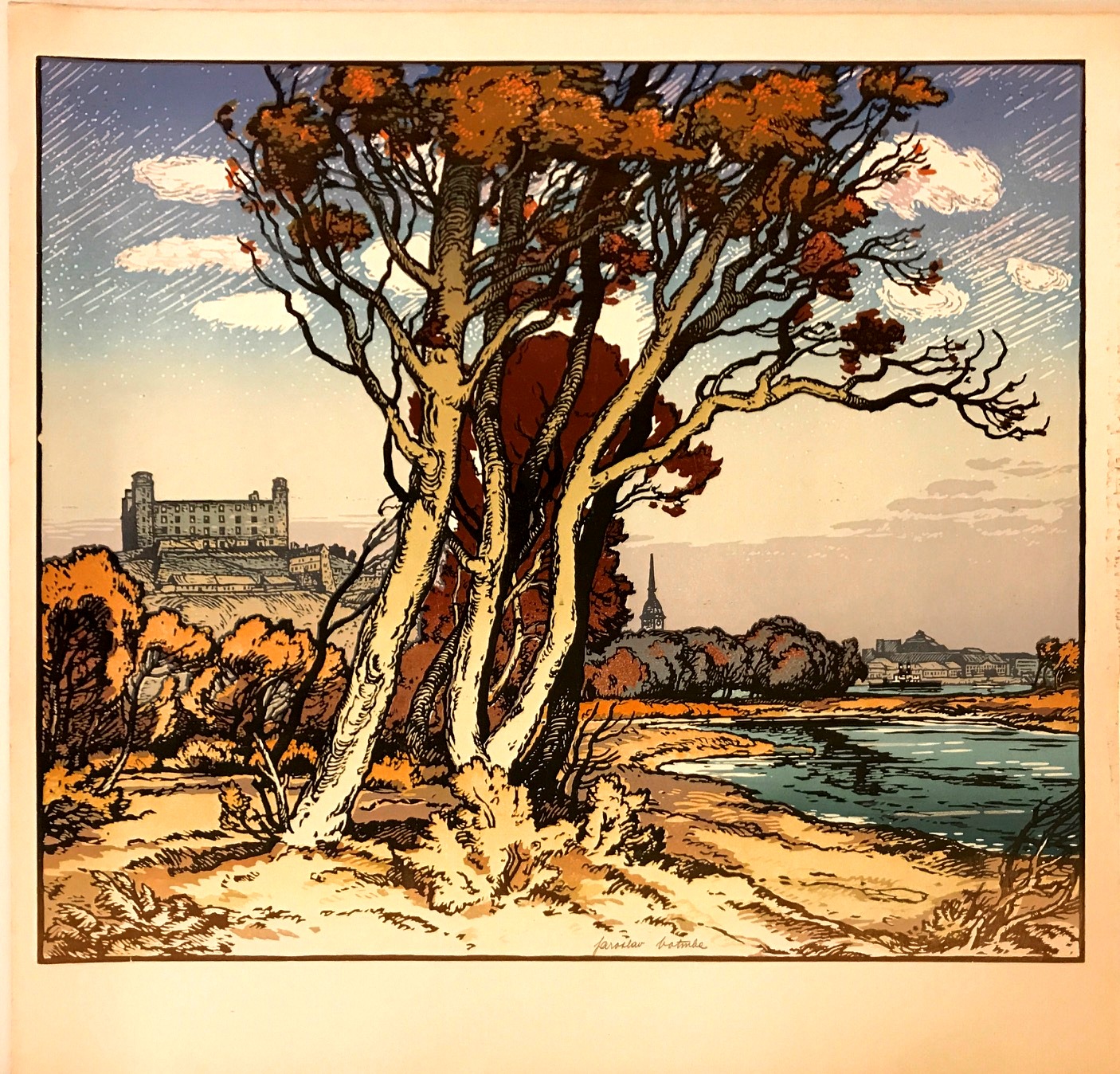 Bratislava - drevoryt