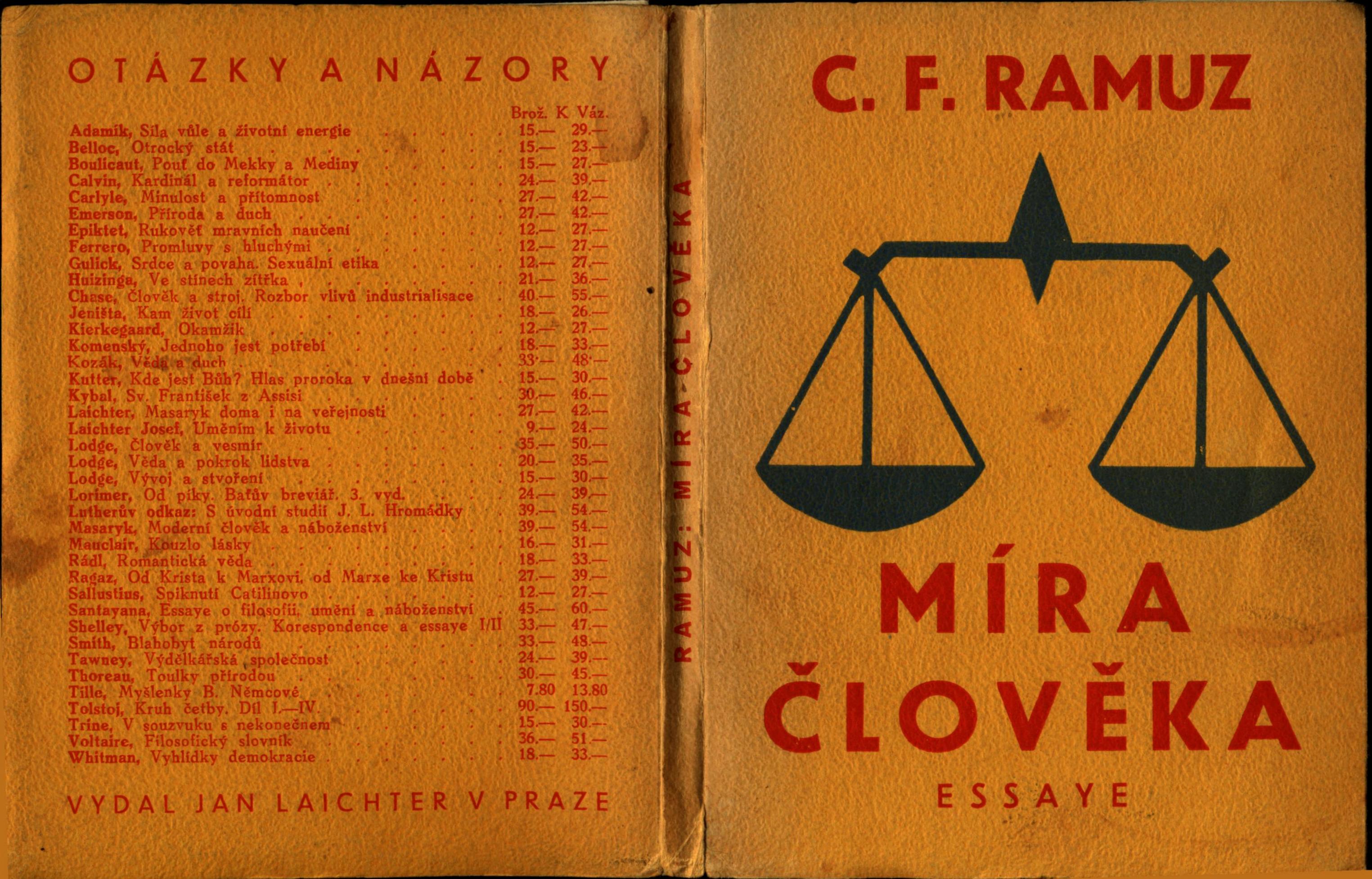 Míra člověka. Essaye.